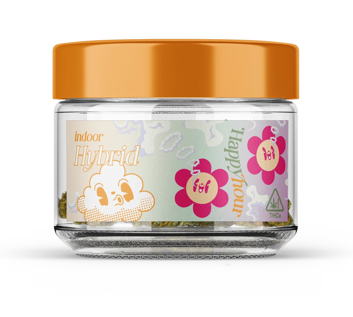 White Runtz THCA hemp flower product.