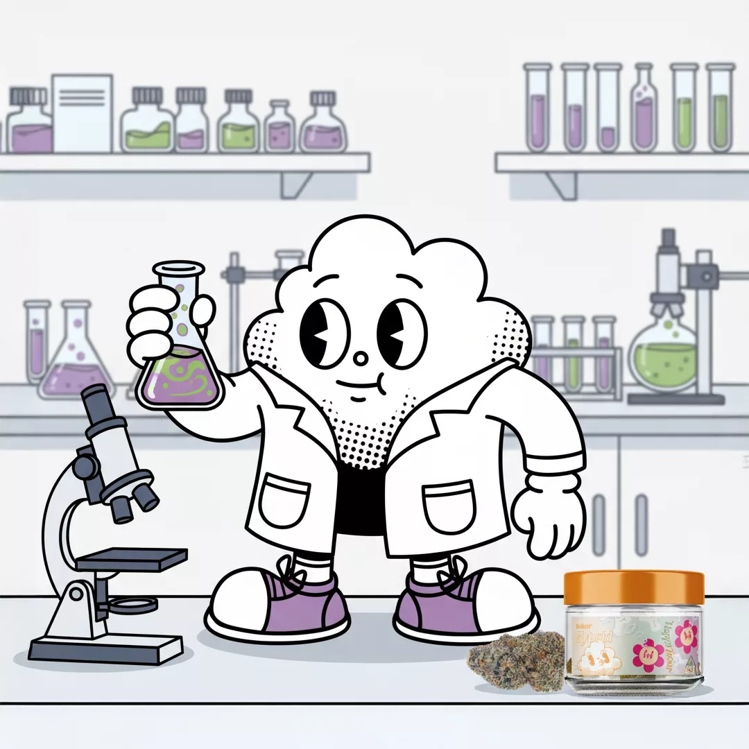 Third party lab testing illustration for THCA hemp products