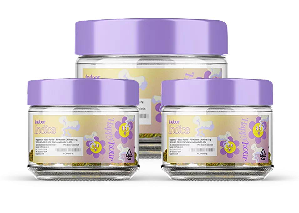 Multiple THCA hemp flower jars showcasing indoor cultivation quality